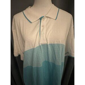 Mens Blue Lee Polo Short Sleeve Shirt XXL Has A Pin Hole From The Sales Tag